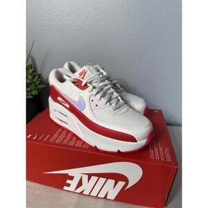 Nike Women's Air Max 90 LV8 'Sail Siren Red' Sz 8.5